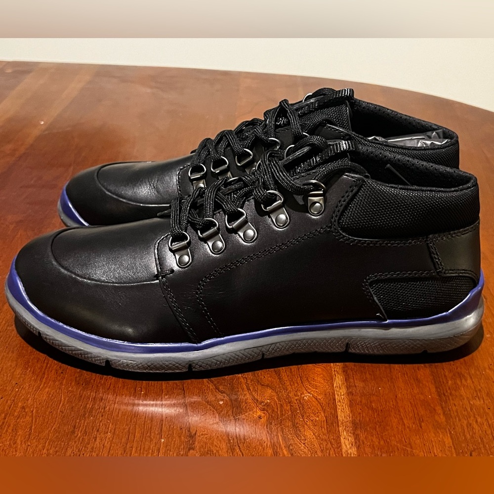 Men’s Authentic Prada Sneakers Size 8 1/2 Pull-Up 4 Nero 4E2282 Unworn Vintage - Picture 2 of 10